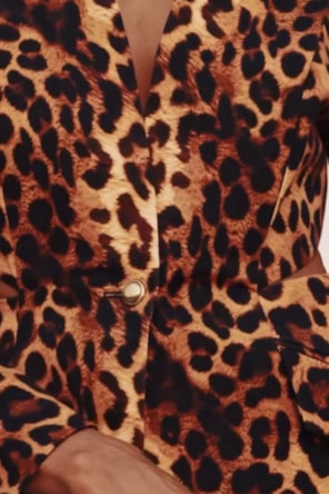 BLAZER ANIMAL PRINT AMARANTE 