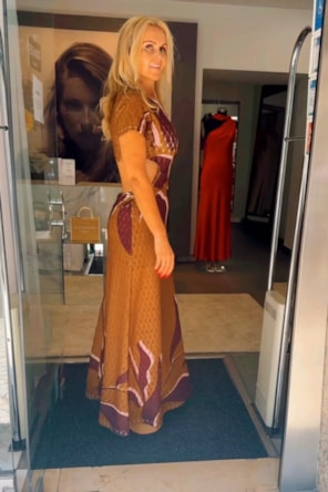 VESTIDO COMPRIDO ESTAMPA SAHOCO 