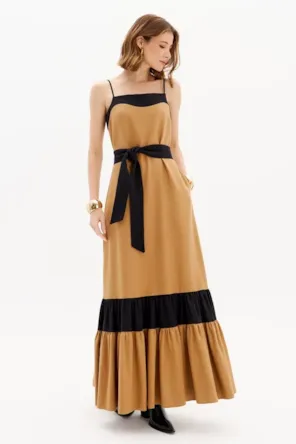 VESTIDO SUPER MIDI DE ALÇAS LANÇA PERFUME 