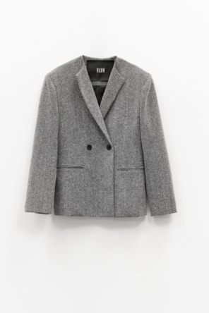 BLAZER SEM GOLA CINZA ELEH
