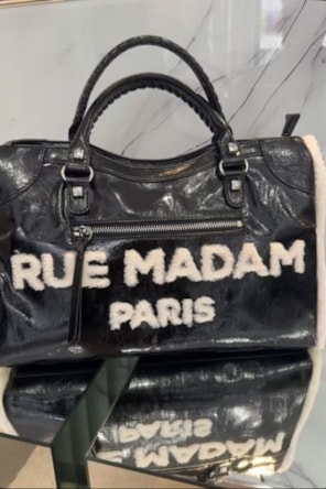 MALA SHINE TOTE PRETA PELO RUE MADAM