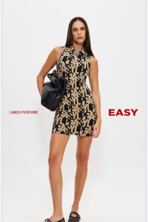VESTIDO EASY IN BLOCKS LANÇA PERFUME 
