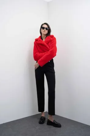 CASACO BOLERO CURTO VERMELHO GOA GOA 