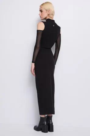 VESTIDO ILHOSES  PRETO DENNY ROSE 