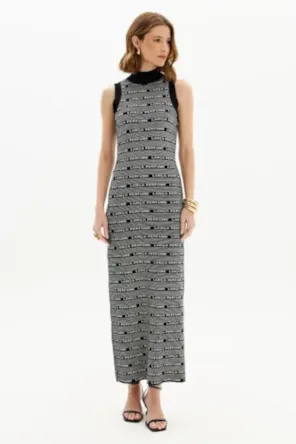 VESTIDO SUPER MIDI CAVAS LANÇA PERFUME