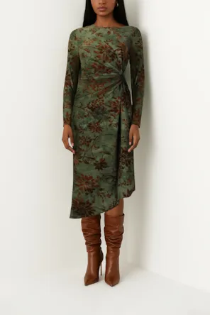 VESTIDO ESTAMPA FLORES SAHOCO 