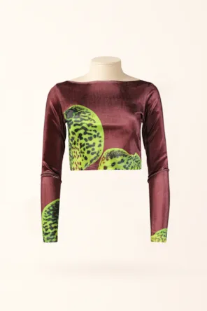 TOP VELUDO ESTAMPA SAHOCO 