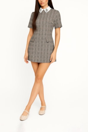 VESTIDO CURTO XADREZ SAHOCO 