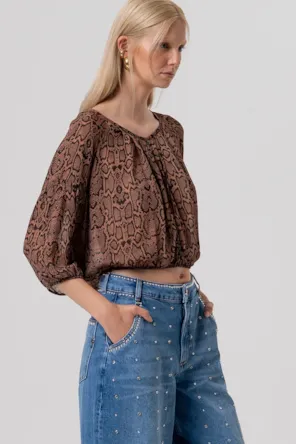 CALÇAS GANGA MODLEO BALÃO COM APLICAÇÕES FRACOMINA 