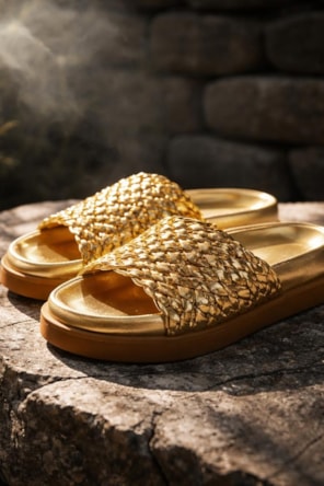 CHINELOS OURO LANÇA PERFUME 