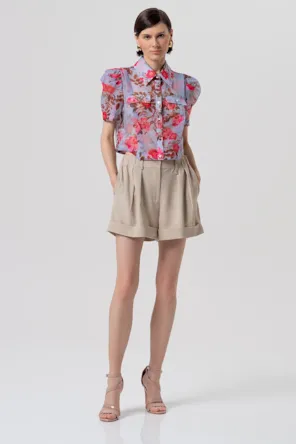  BLUSA FLORAL FRACOMINA 