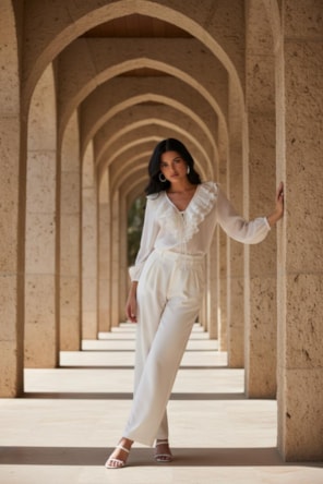 CALÇAS OFF WHITE ELEH 