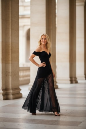  VESTIDO LONGO PRETO ANIYE BY 