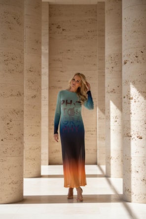 VESTIDO COMPRIDO ESTAMPA 