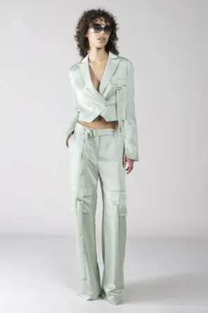 CALÇAS CETIM DENNY ROSE 