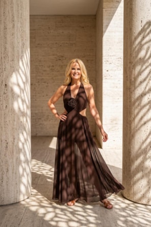 VESTIDO LOMGO FLORE DENNY ROSE 