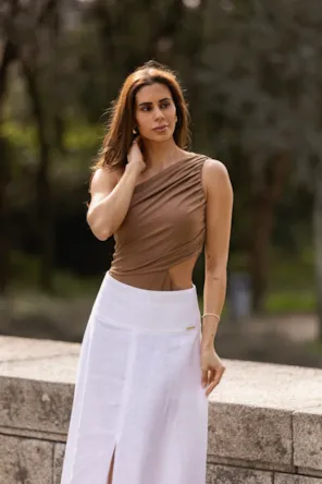 BODY LISO ASSIMÉTRICO  SAHOCO 