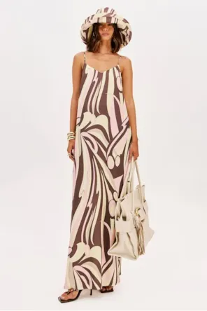 VESTIDO ALÇAS ESTAMPA LANÇA PERFUME 