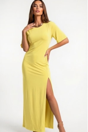 VESTIDO  LISO SAHOCO 