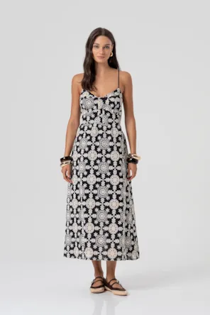 VESTIDO BORFADO FRACOMINA 