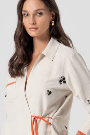 BLUSA BORDADOS FLORAIS  FRACOMINA 