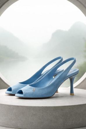 SAPATO AZUL CAMURÇA FRACOMINA 